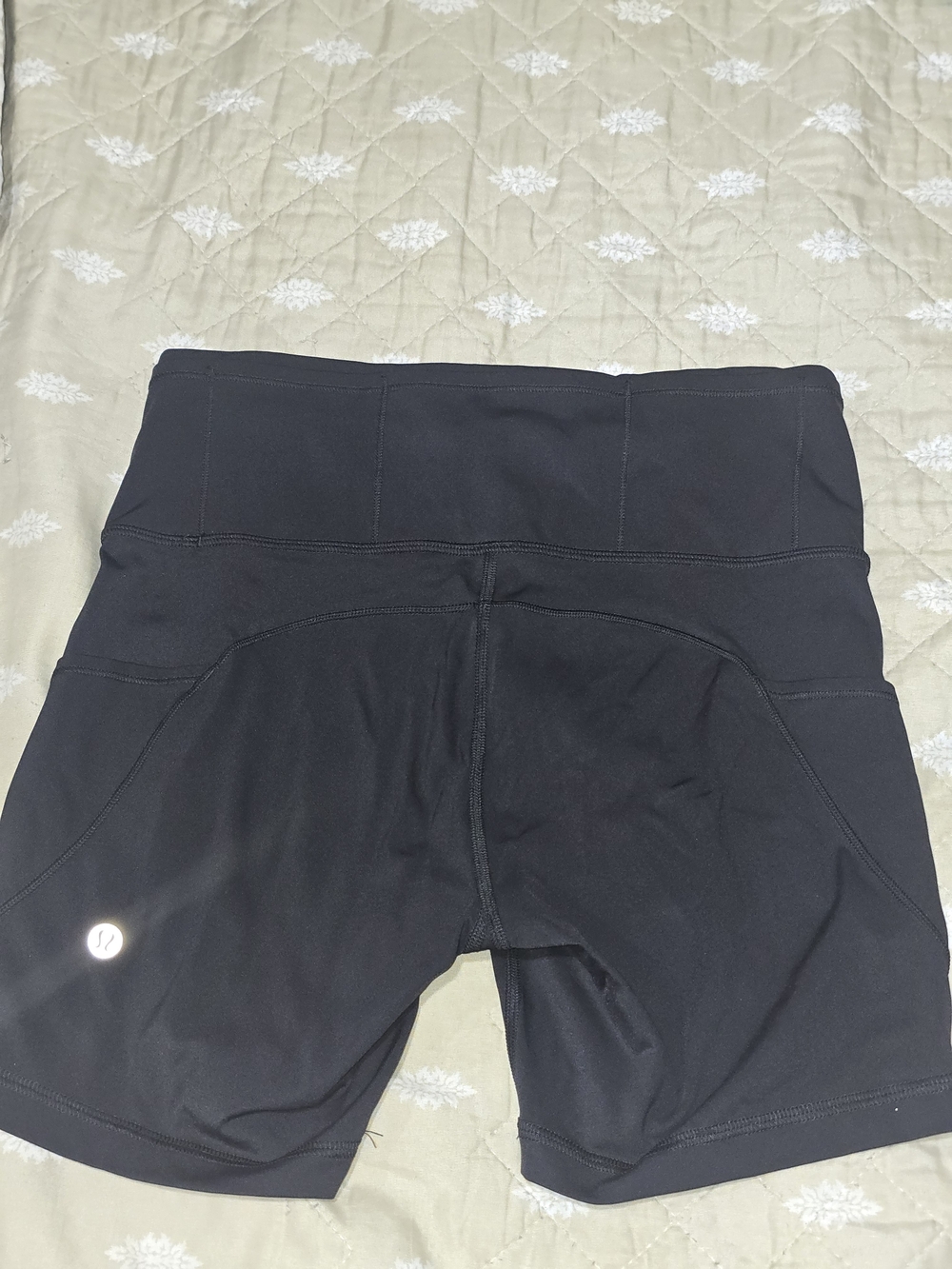 Lululemon Black Women's High-Waist Training Shorts